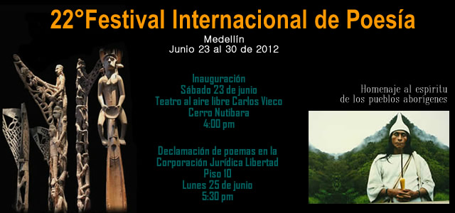 22º festival internacional de poesía de Medellín