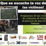 Foro Que se escuche la voz de las víctimas