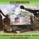 Afiche conmemoración Masacre de Segovia