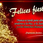 Felices fiestas Corporación Jurídica Libertad