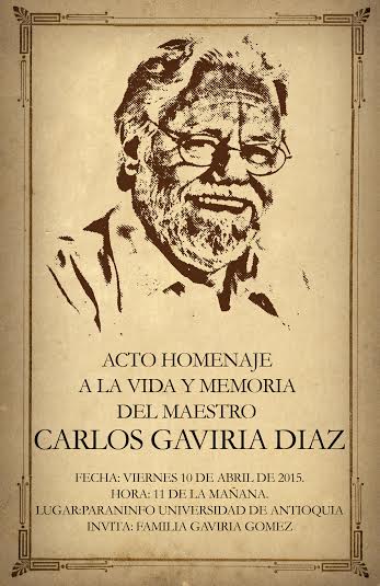 Hoy acto de homenaje a Carlos Gaviria Díaz
