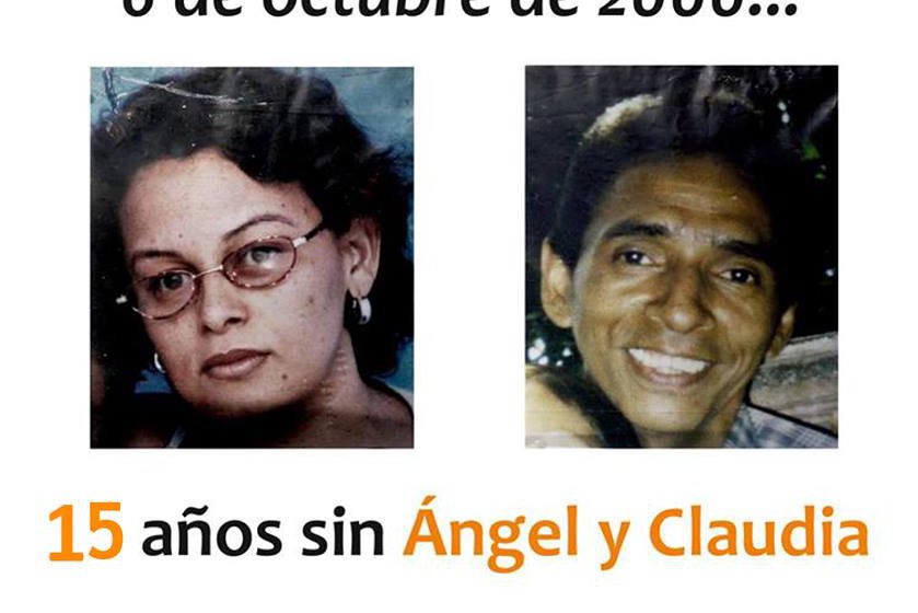 15 años de la desaparición forzada de Ángel y Claudia, defensores de Derechos Humanos