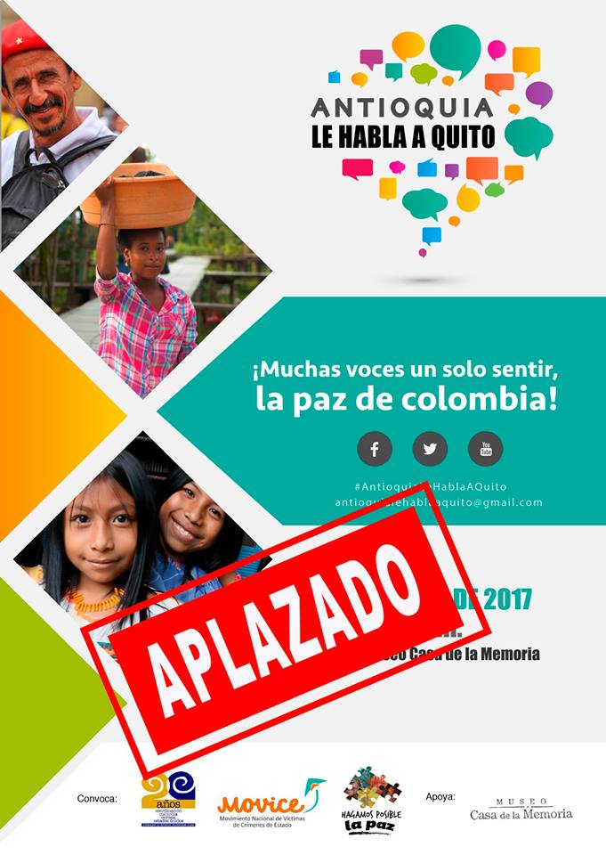 Antioquia le Habla a Quito se pospone