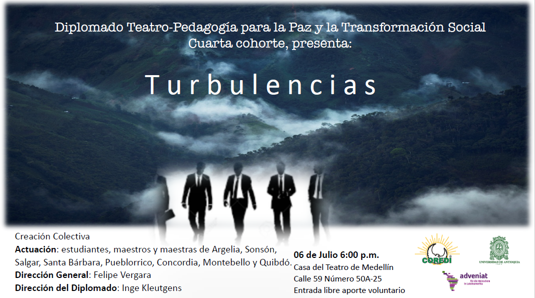 Teatro – Pedagogía estrena la obra Turbulencias.