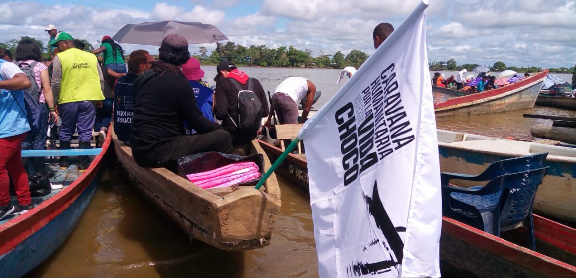 BOLETIN DE PRENSA:  Avanza la Caravana Humanitaria por la Vida, en el Bajo Atrato chocoano.