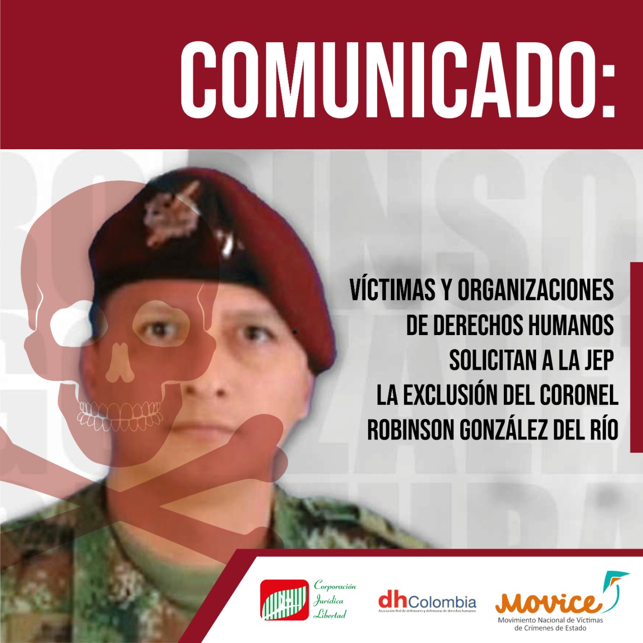 Víctimas y Organizaciones de Derechos Humanos Solicitan a la JEP la Exclusión del Coronel Robinson González del Río